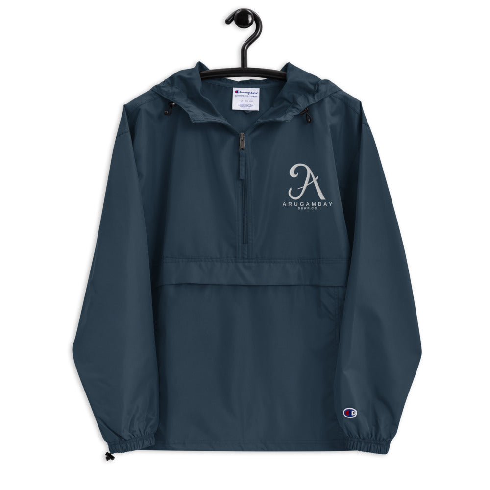 Arugambay Surf Co Embroidered Champion Packable Jacket